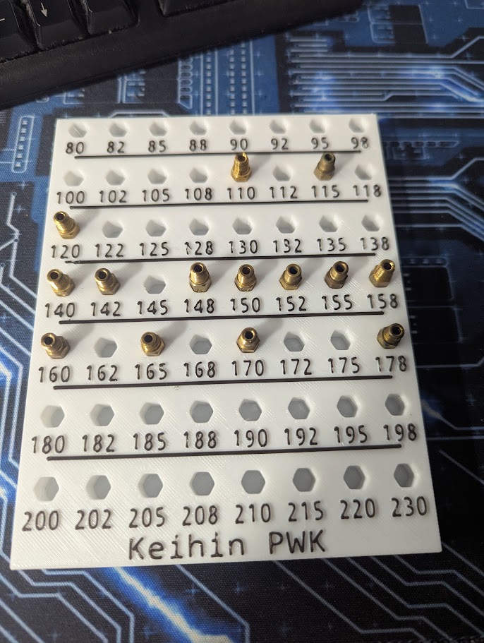 PWK Main Jet Organizer