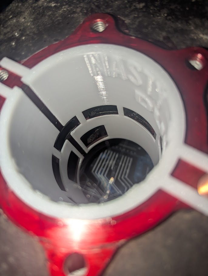 Blaster porting template in cylinder
